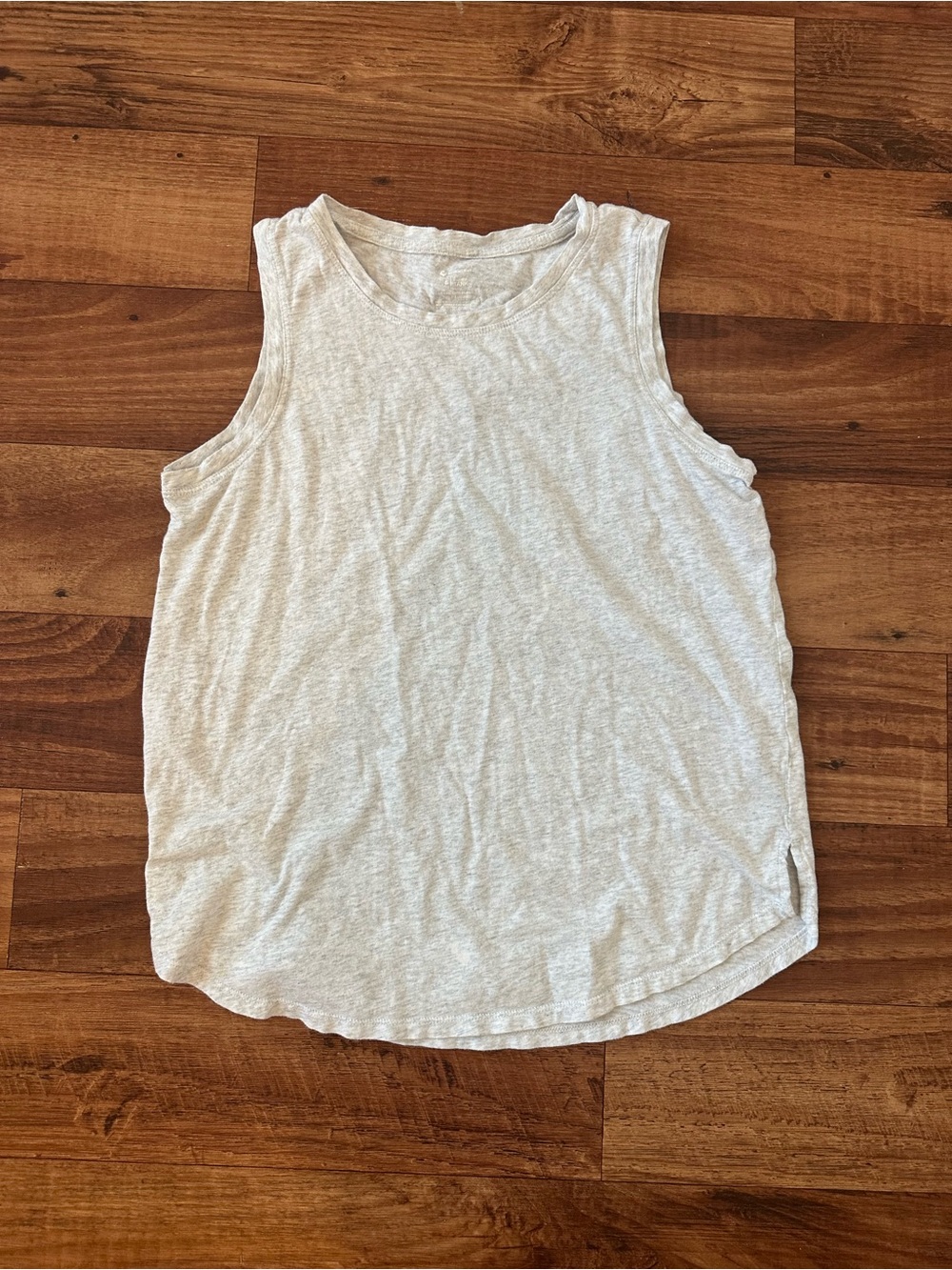 Everyday Lightweight Crewneck Tank Top in Light Gray
